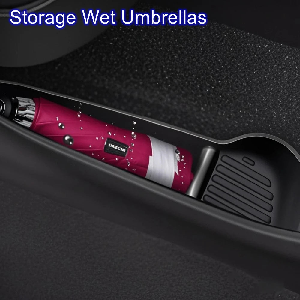 Door Side Storage Box Front Rear Door Handle Armrest Tray Organizer for Tesla Model 3 and Model Y Juniper 2025 Car Accessories