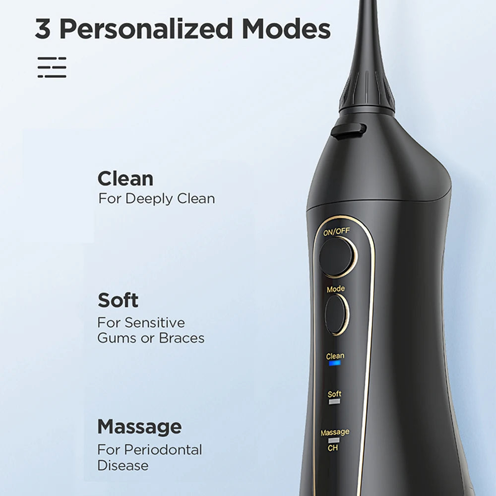 Fairywill Water Flosser + Electric Toothbrush Set | Portable Oral Irrigator 300ML | Rechargeable Waterproof Dental Care Kit